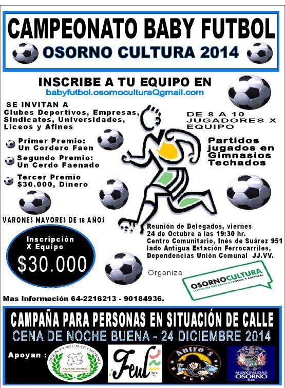 logo de Campeonato Baby Futbol Osorno Cultura