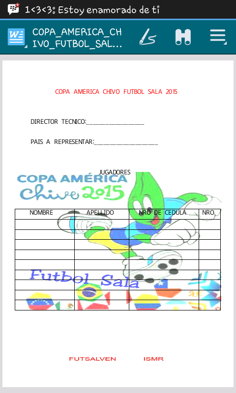 logo de Copa America Fútbol Sala Chivo 2015