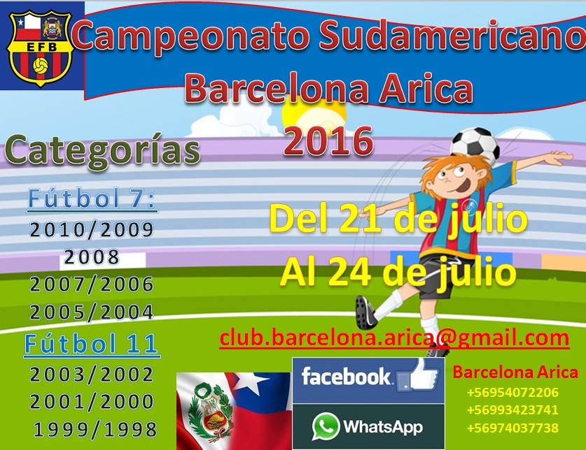 logo de Campeonato Sudamericano Barcelona Arica